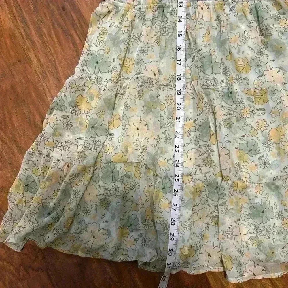Girl’s Sleeveless Floral Print Dress Size Medium - Picture 4 of 9